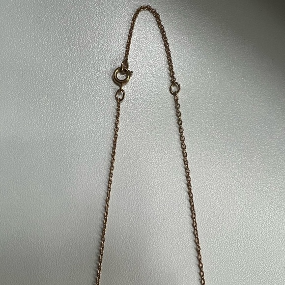 Vintage Minimalist "Team Leader 5" Red & Gold Necklace by Avon 1978 - Picture 6 of 6